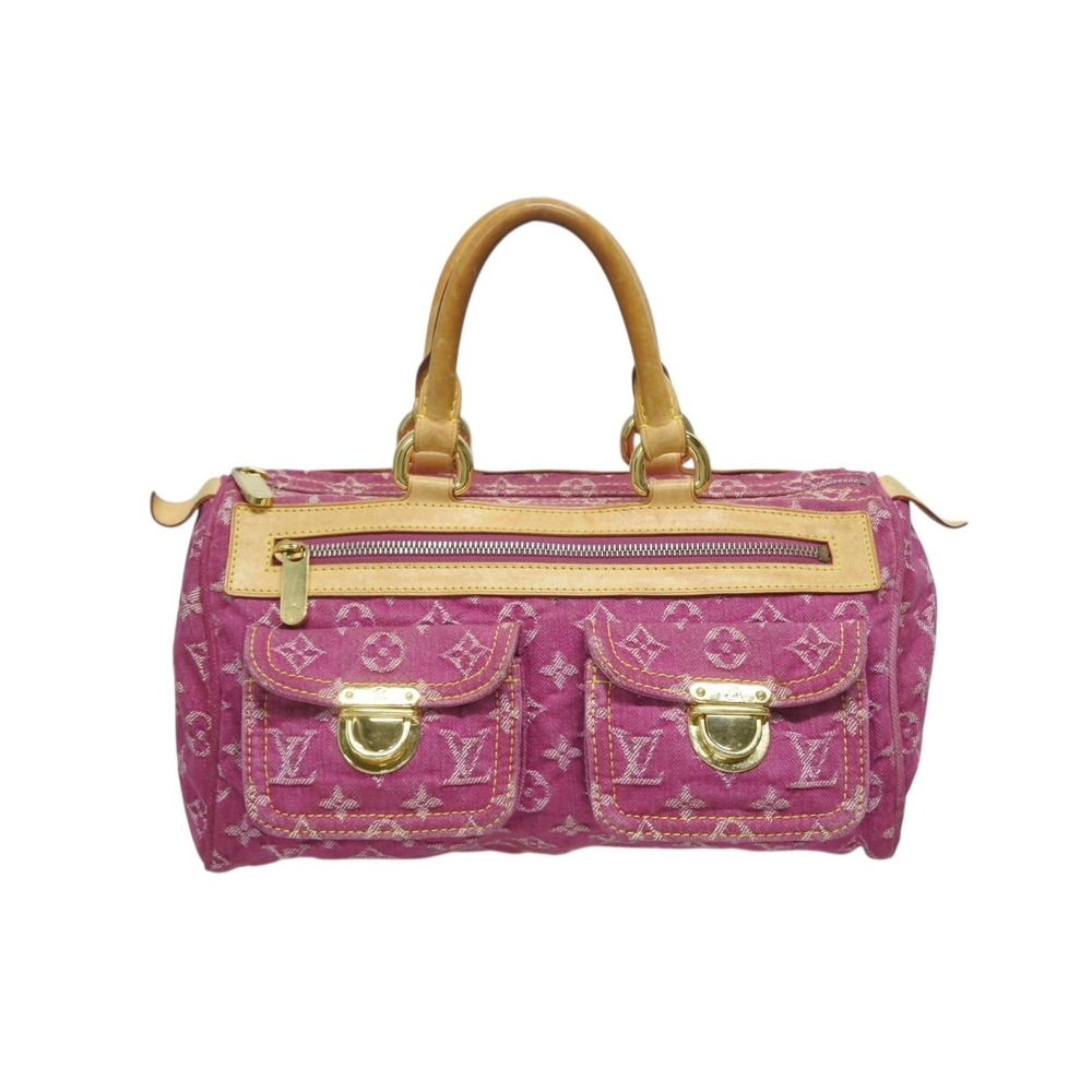 Louis Vuitton Neo Denim Handbag Speedy Pink Monogram - Picture 2 of 9